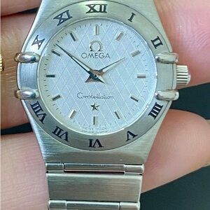 Omega Constellation Silver and Black Smartwatch